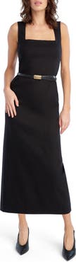 Favorite Daughter The Perfect Opportunity Linen Blend Midi Dress