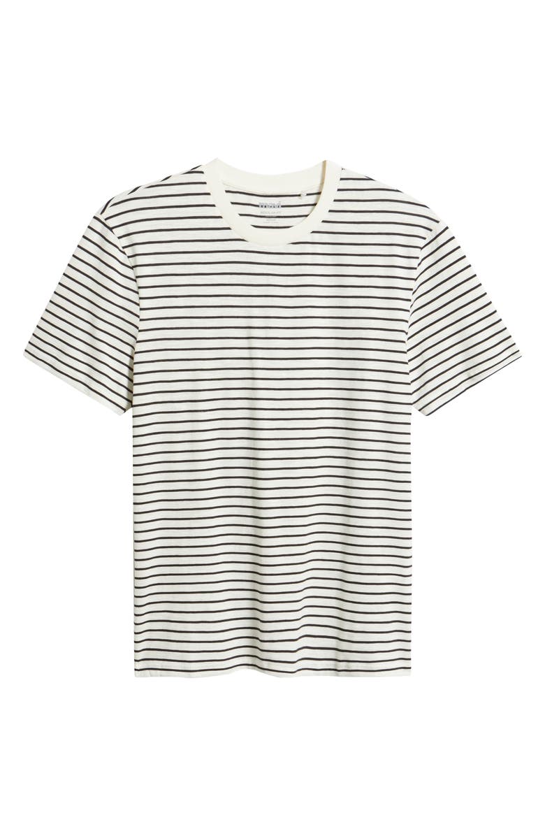 Mavi Jeans Stripe Crewneck T-Shirt, Alternate, color, Antique White