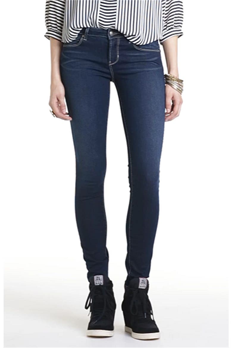 'Mya Abyss' Skinny Jeans, Alternate, color, DARK WASH
