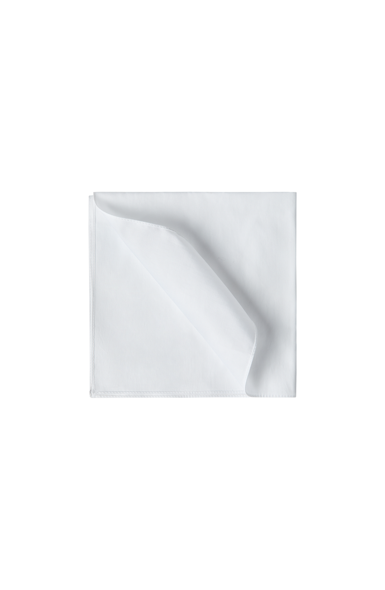 Brunello Cucinelli Sea Island Cotton twill pocket square for tuxedo, Alternate, color, White