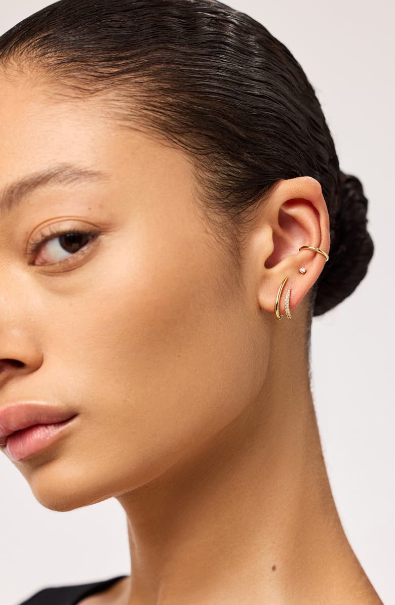 Ana Luisa Gold Stud Earrings - Solene, Alternate, color,