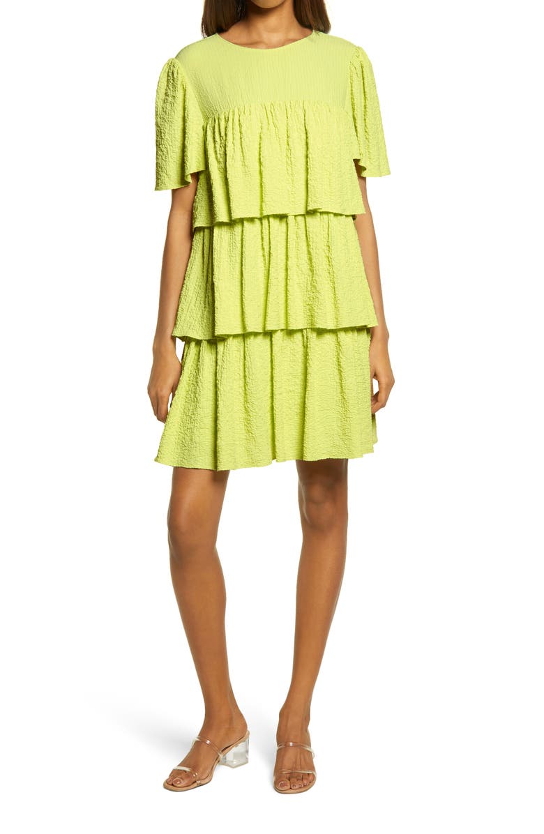 English Factory Tiered Dress, Main, color, 