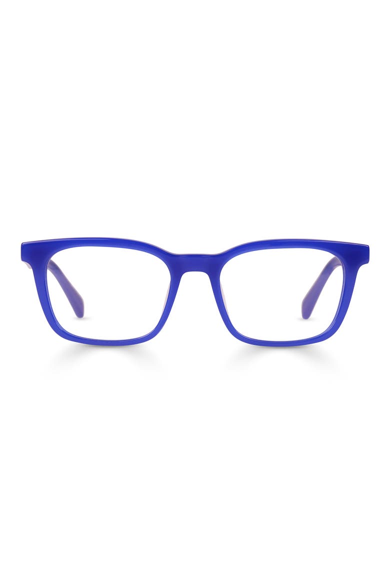Brain Break 46mm Square Reading Glasses, Main, color, COBALT BLUE