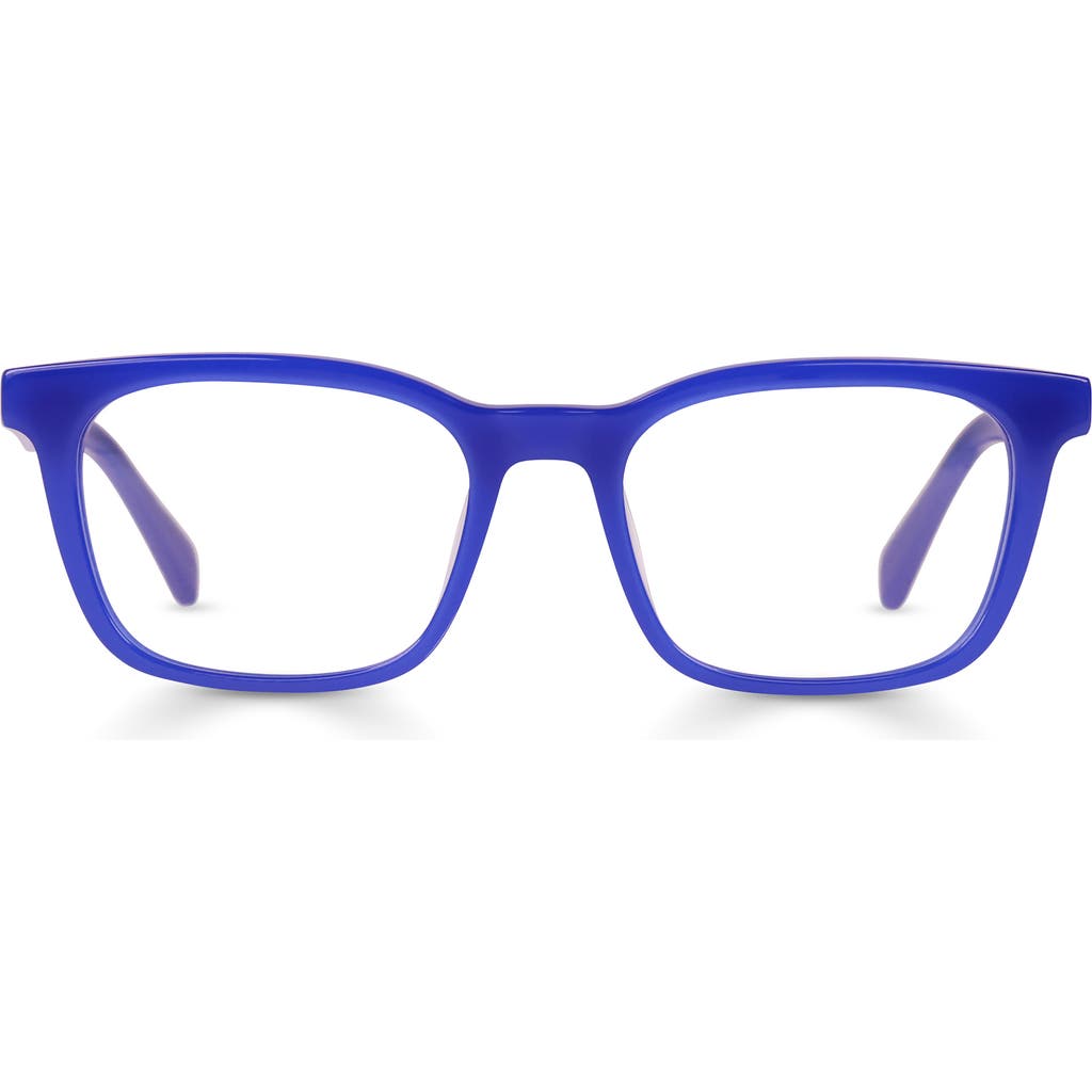 Eyebobs Brain Break 46mm Square Reading Glasses In Cobalt Blue