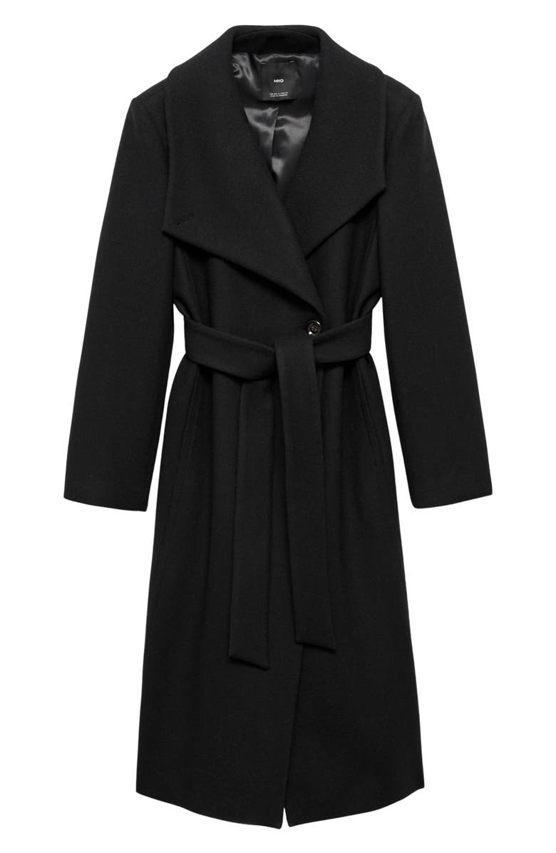 MANGO Wool Blend Coat, Alternate, color, 