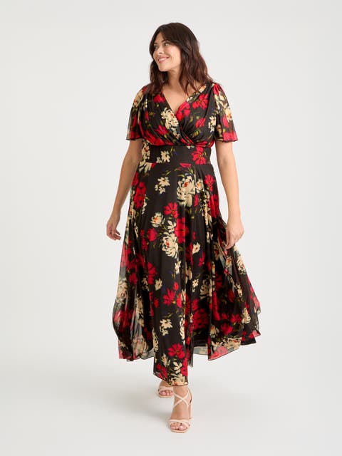 Isabelle Short  Sleeve Maxi Dress
