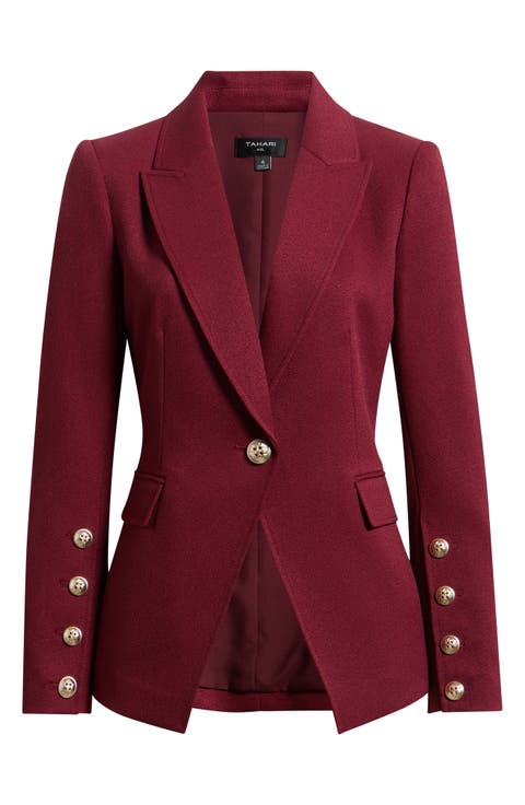 One-Button Structured Blazer