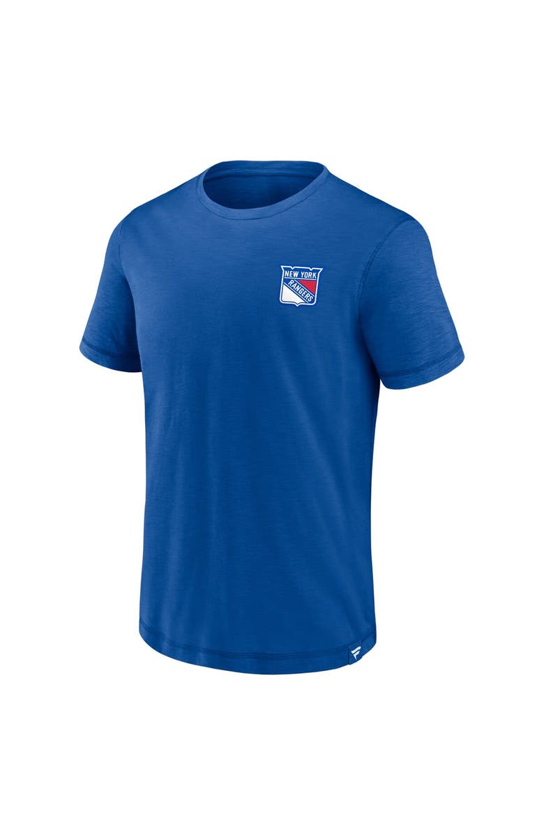 FANATICS Men's Fanatics Branded Blue New York Rangers High Stick T-Shirt, Alternate, color, 