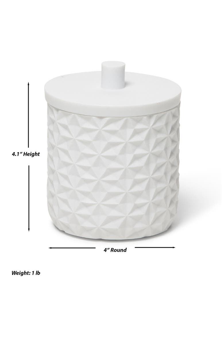 Quilted 8-Piece Bath Accessory Set, Alternate, color, WHITE