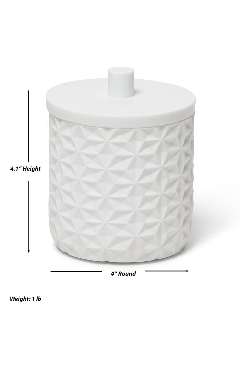 ROSELLI TRADING COMPANY Quilted 8-Piece Bath Accessory Set, Alternate, color, White