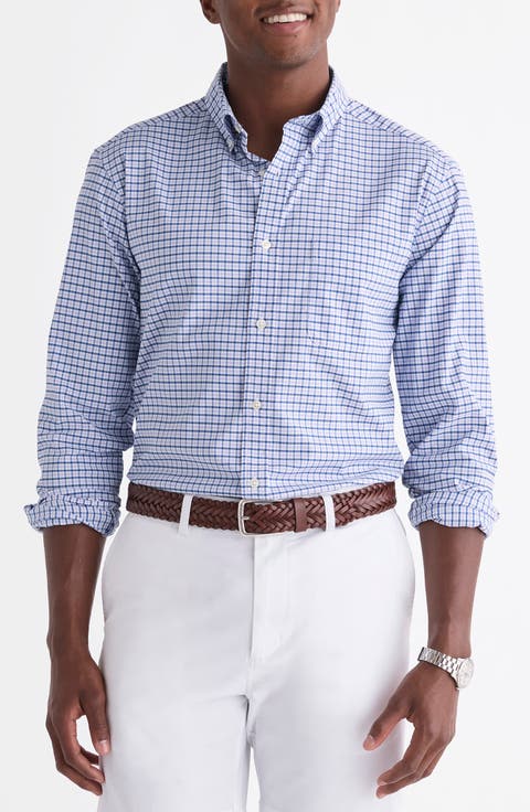 Skysail Gingham Performance Button Down Shirt