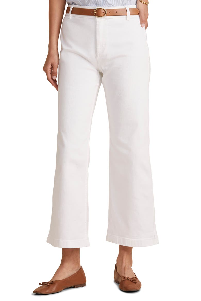 Mariner Crop Wide Leg Jeans, Main, color, WHITE CAP