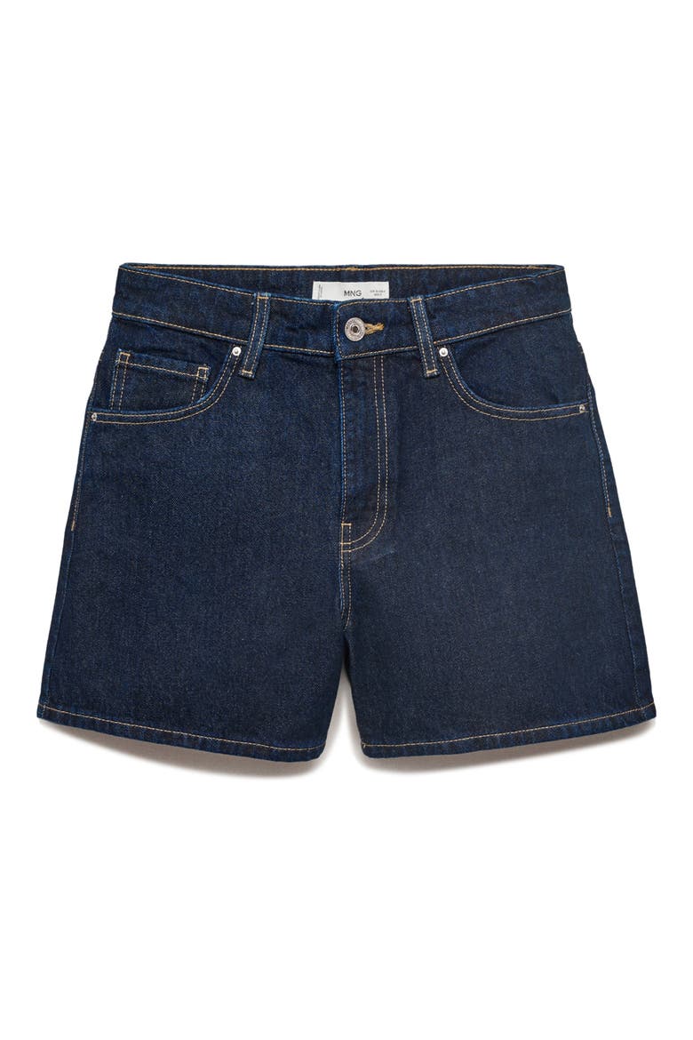 Zoey High Waist Denim Shorts, Alternate, color, BLUE
