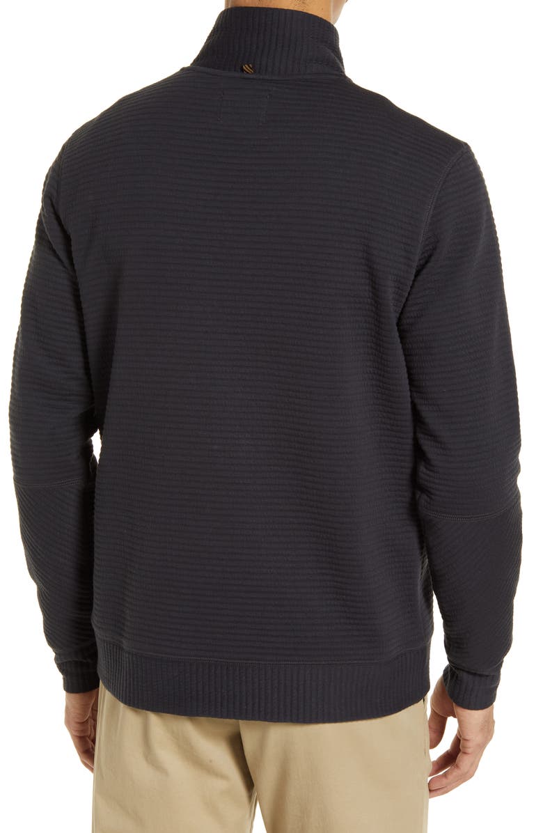 Billy Reid Double Knit Half-Zip Pullover, Alternate, color, Dark Navy