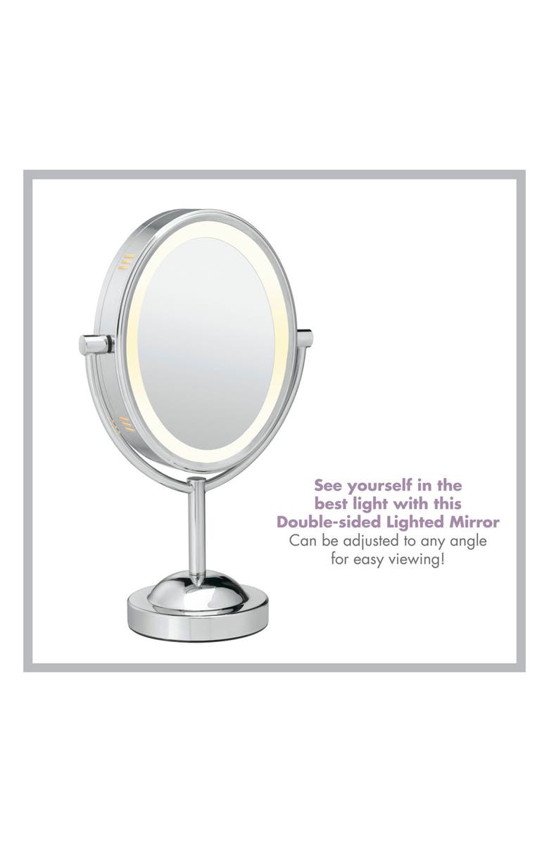 CONAIR Double-Sided LED Oval Mirror, Alternate, color,