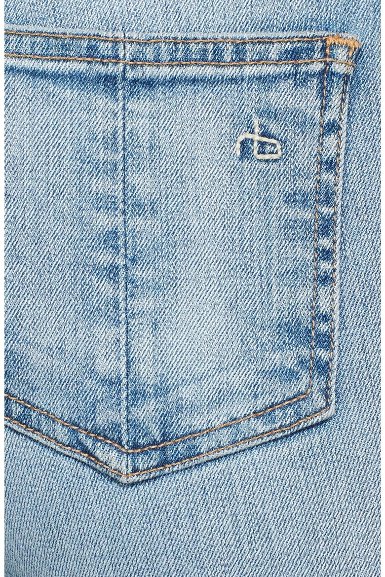 'The Skinny' Distressed Jeans, Alternate, color, HARBOUR