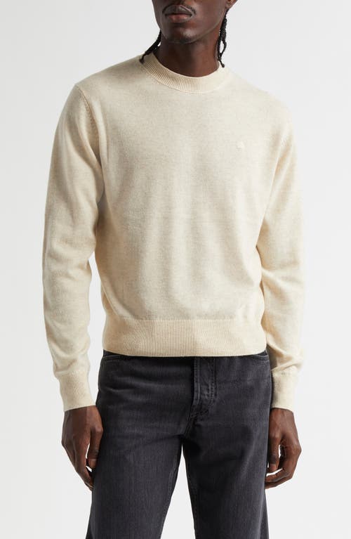 Acne Studios Wool & Yak Hair Sweater In Oatmeal Melange
