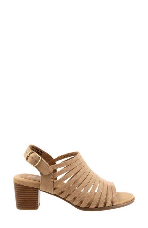 Trotters Midge Slingback Sandal In Beige Suede