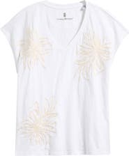 Tommy Bahama Tropic Twist Sequin Embroidery Organic Cotton T-Shirt