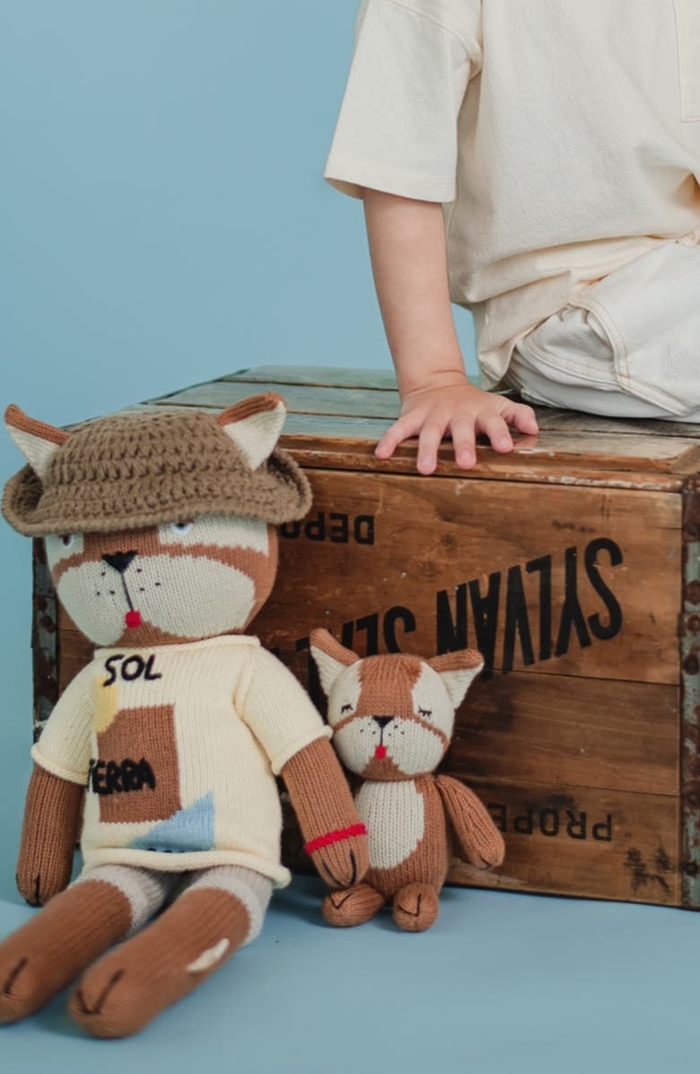 reD & oLive Baby Frenchie Cotton Stuffed Animal, Alternate, color, Almond