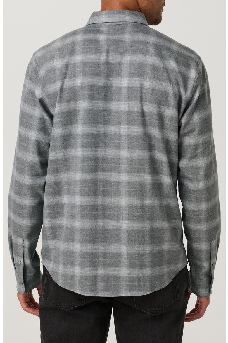 Long Sleeve Midweight Flannel Shirt, Alternate, color, GREY HEATHER