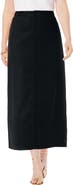 Jessica London True Fit Stretch Denim Midi Skirt