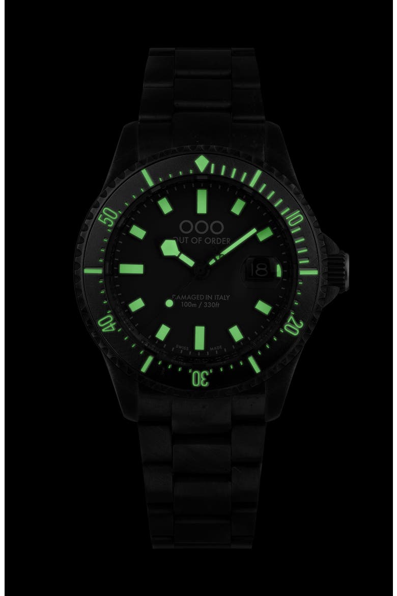 Casanova Bracelet Watch, 44mm, Alternate, color, BLACK
