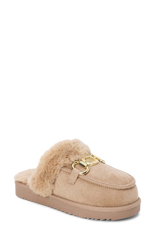 Matisse Davos Faux Fur Platform Slipper In Brown