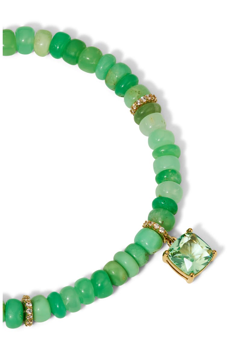 Beads of Paradise Slider Bracelet, Alternate, color, GOLD/ GREEN
