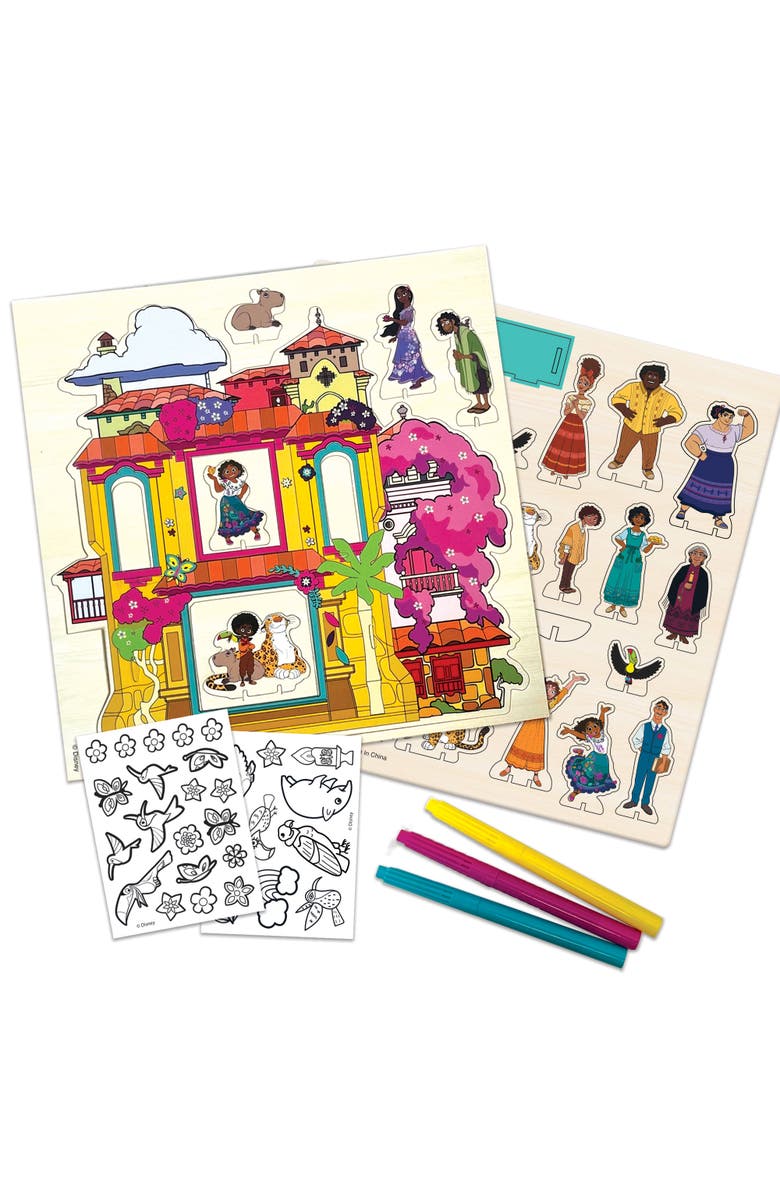 Disney Encanto Wood Casita Activity, Building & Decorating Set, Alternate, color, Multicolored