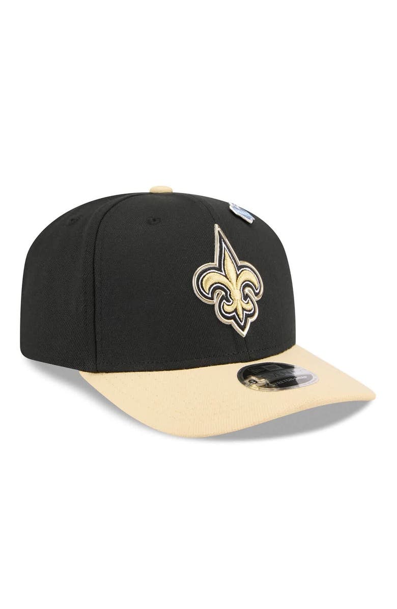 New Era Men's New Era  Black/Gold New Orleans Saints 2026 NFL Draft 9SEVENTY Adjustable Hat, Alternate, color, Black