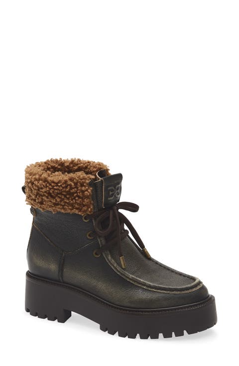 Elara Faux Shearling Lug Sole Boot (Women)