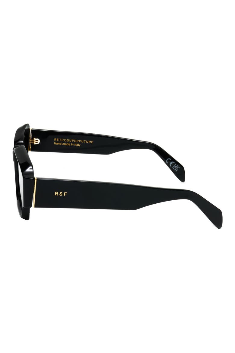 54mm Square Sunglasses, Alternate, color, BLACK