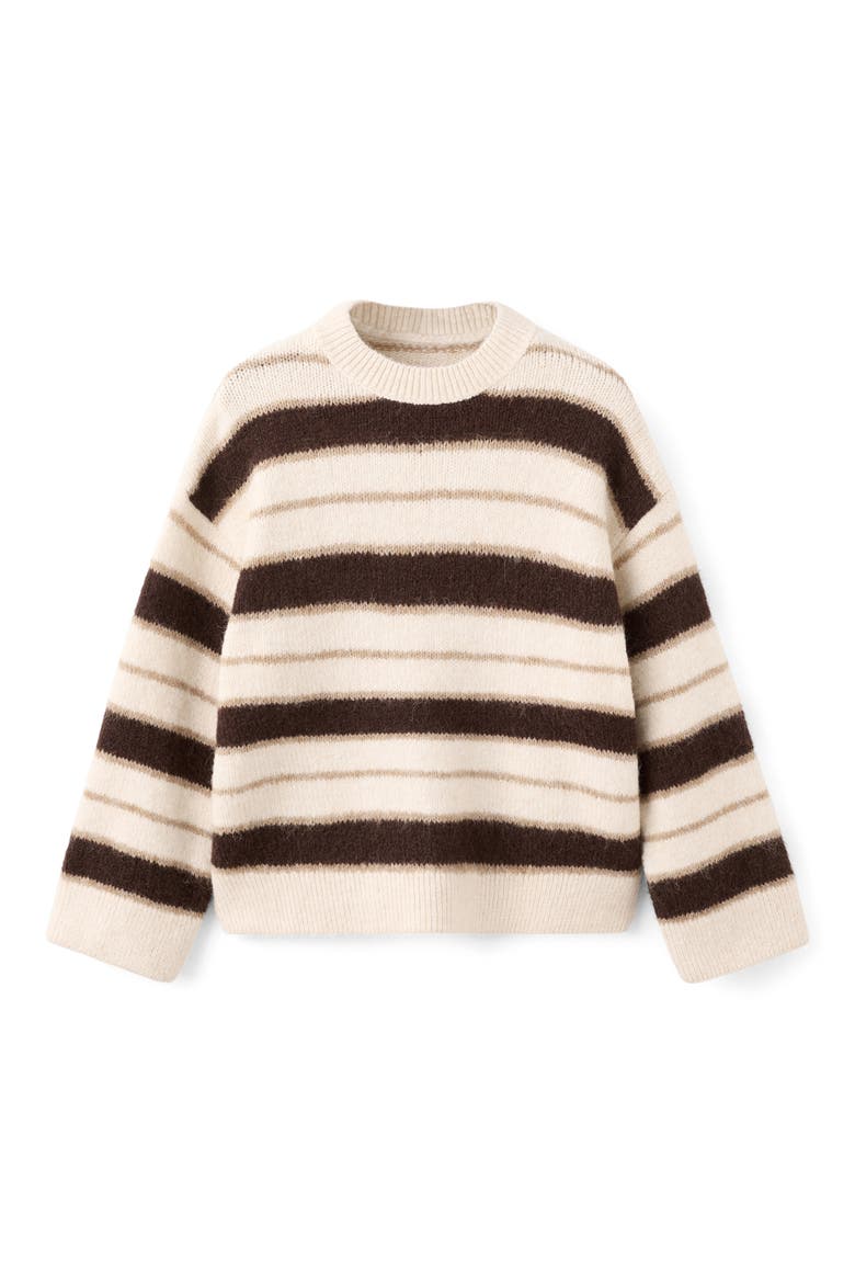 Nuevayol Stripe Sweater, Alternate, color, ECRU