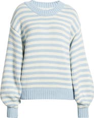 Princess Polly Harmony Balloon Sleeve Cotton Blend Sweater