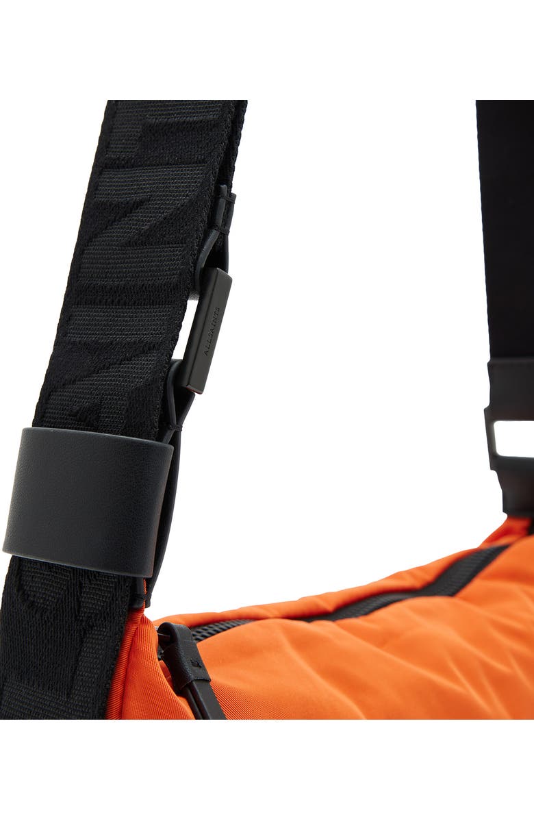 AllSaints Half Moon Recycled Polyester Crossbody Bag, Alternate, color,