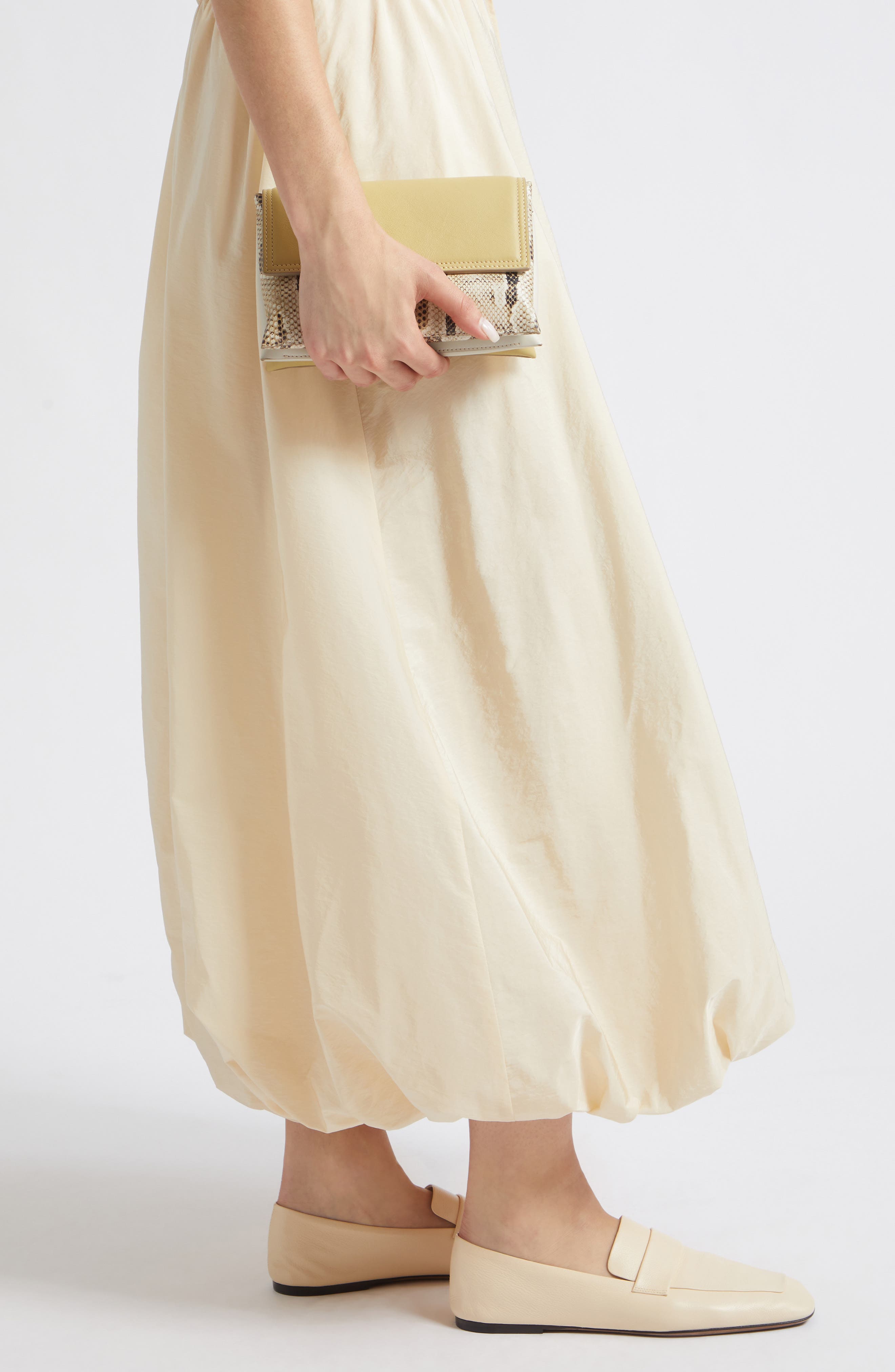 Ida Trio Colorblock Leather Clutch, Alternate, color, ISLAND PYTHON MIX