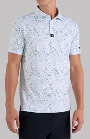 Bad Birdie Spatter Print Performance Golf Polo