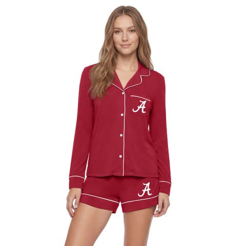Women's Concepts Sport  Crimson Alabama Crimson Tide Plus Size Concepts Pajama Set