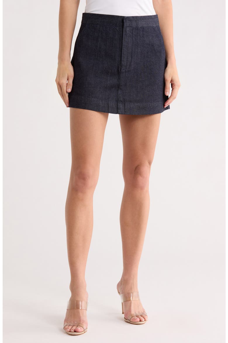 Remy Tailored Denim Miniskirt, Main, color, LAPIS