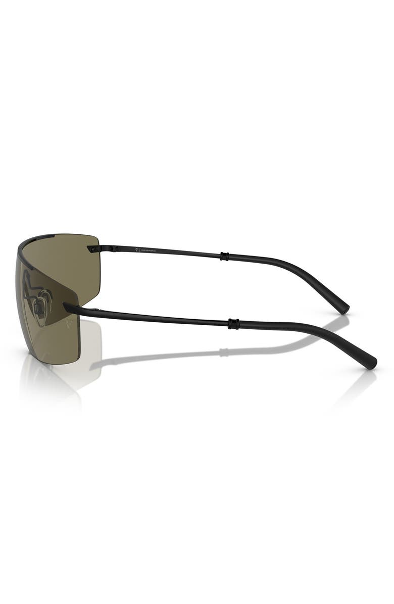 Oliver Peoples Roger Federer 138mm Rimless Shield Sunglasses, Alternate, color, Matte Black