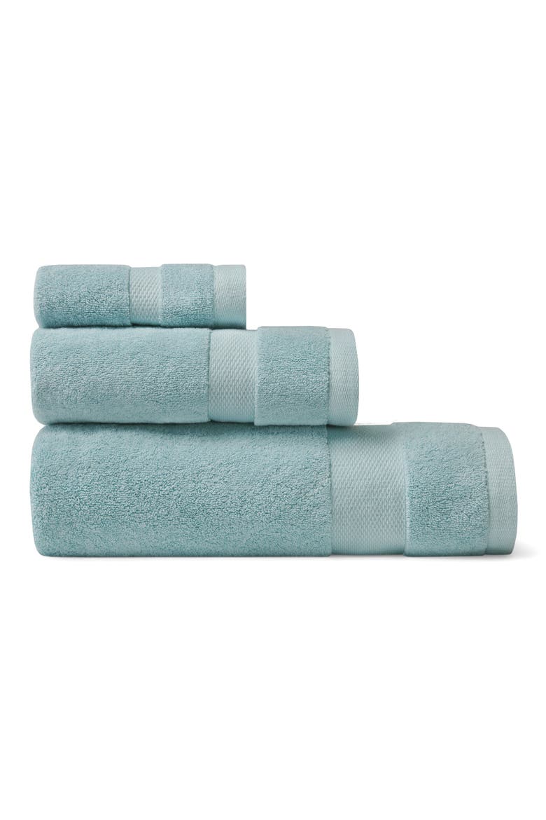 Bello Nuovo Combed Cotton Bath Towel, Alternate, color, AQUA