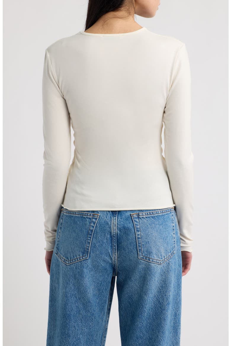 Curlita Long Sleeve T-Shirt, Alternate, color, OFF WHITE
