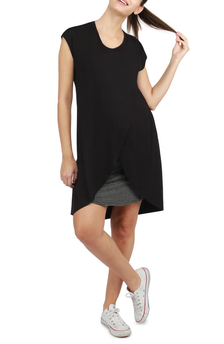 Savi Mom Lille Layered Maternity/Nursing Dress, Alternate, color, 