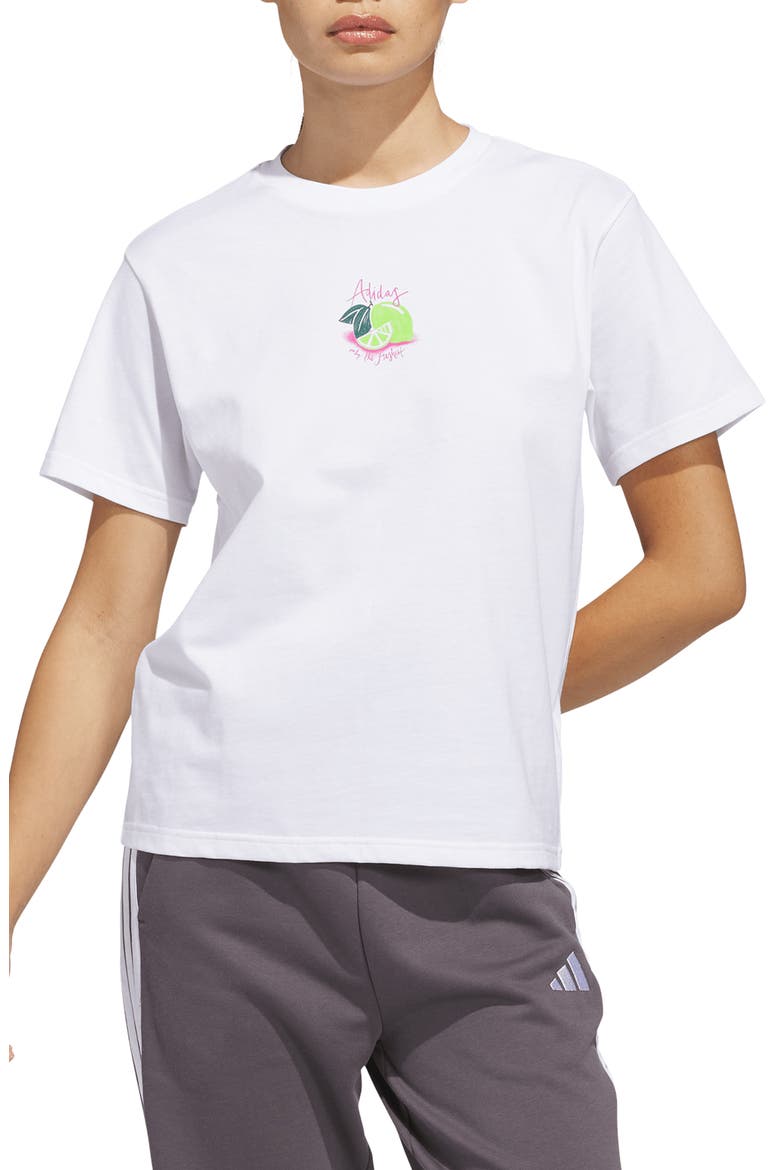 The Limoncello Cotton Graphic T-Shirt, Main, color, WHITE