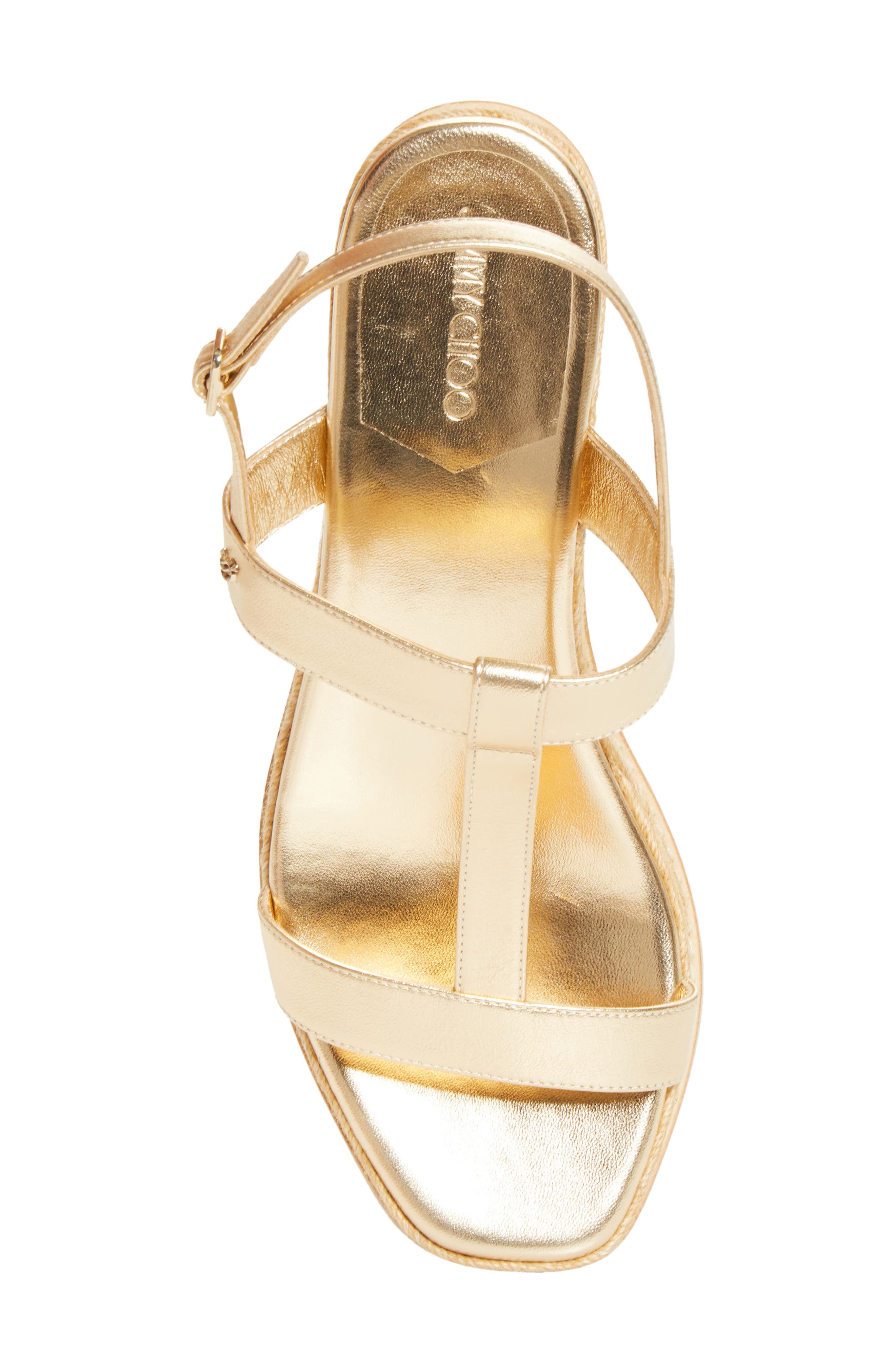 Theia Wedge Sandal, Alternate, color, GOLD