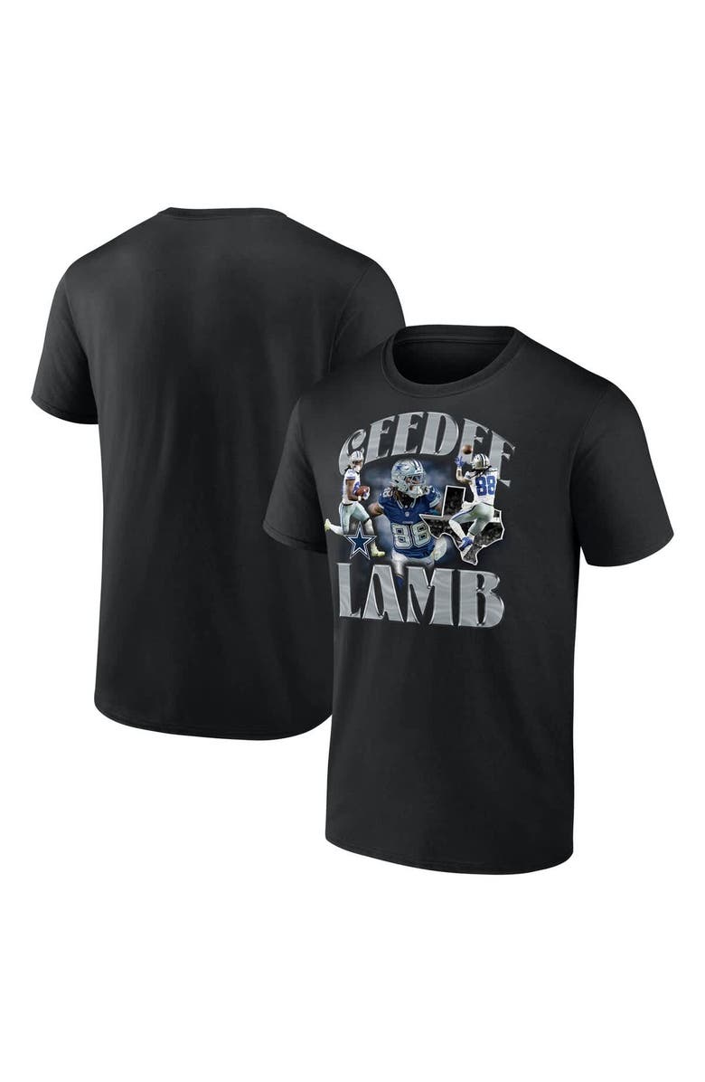 FANATICS Men's Fanatics CeeDee Lamb Black Dallas Cowboys Notorious Player T-Shirt, Main, color, Black