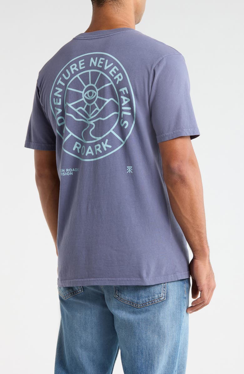 Roark Division Cotton Graphic T-Shirt, Alternate, color, Neptune