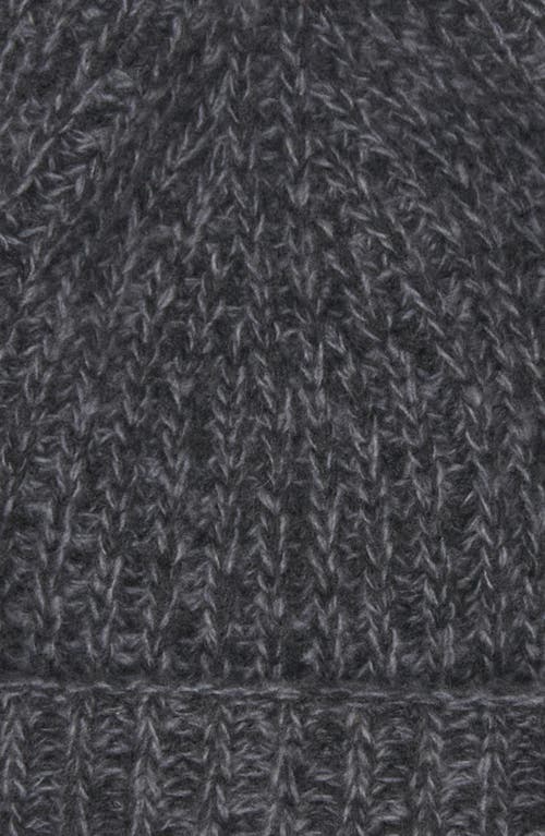 Moncler Logo Patch Virgin Wool & Cashmere Beanie In Gray