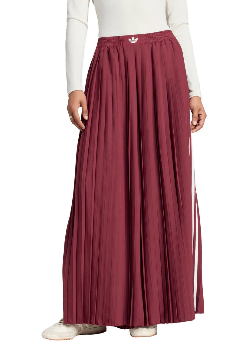 Pleated Wide Leg Track Pants, Main, color, SHADOW RED